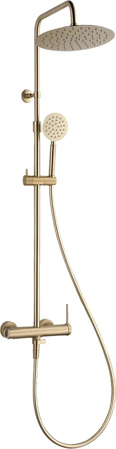 Lollipop II kolumna prysznicowa mechaniczna szczotkowane złoto 250 - Essebagno