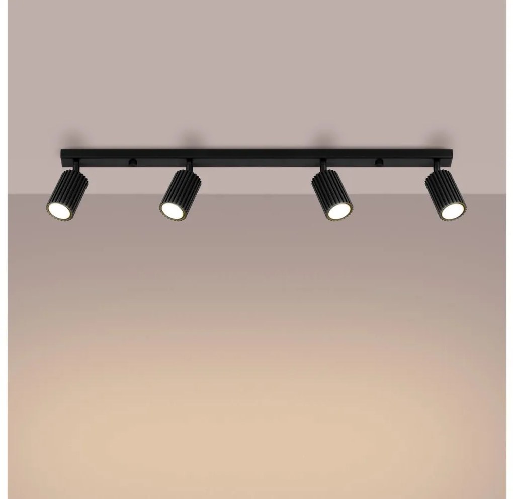 Brilagi - Oświetlenie punktowe CRESTO 4xGU10/10W/230V czarne