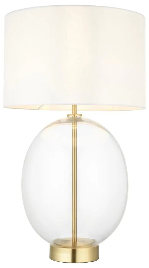 Endon 99292 - Lampa biurkowa KELDA z regulacją jasności 1xE27/10W/230V kremowa/złota