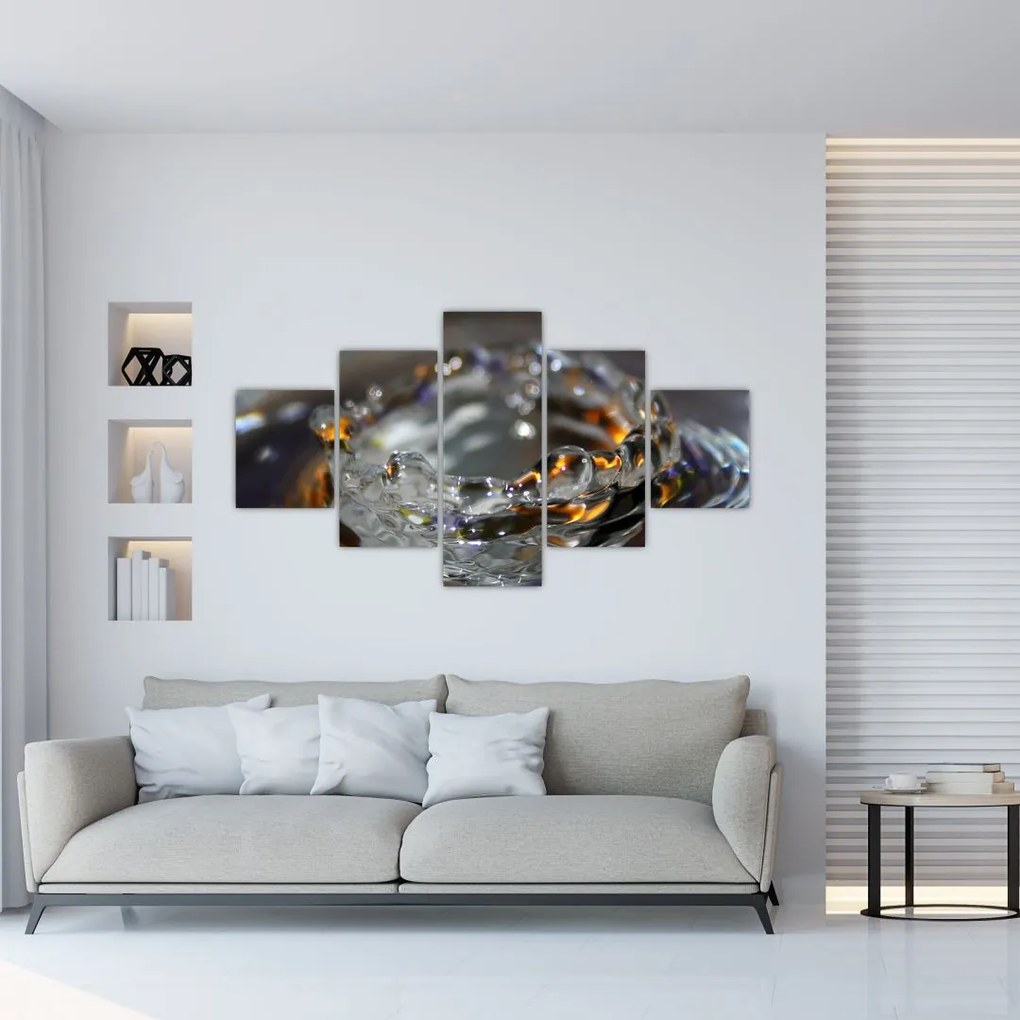 Obraz bransoletki z kropel wody (125x70 cm)