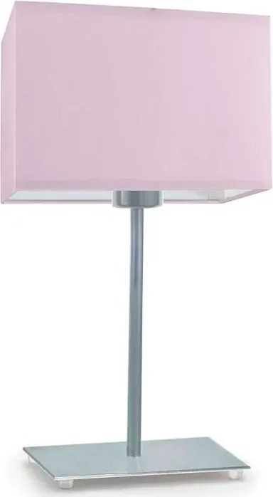 Geometryczna lampka nocna na srebrnym stelażu - T9-D65