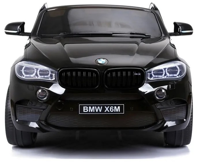 Auto na akumulator bmw x6m czarne dwuosobowy fotel