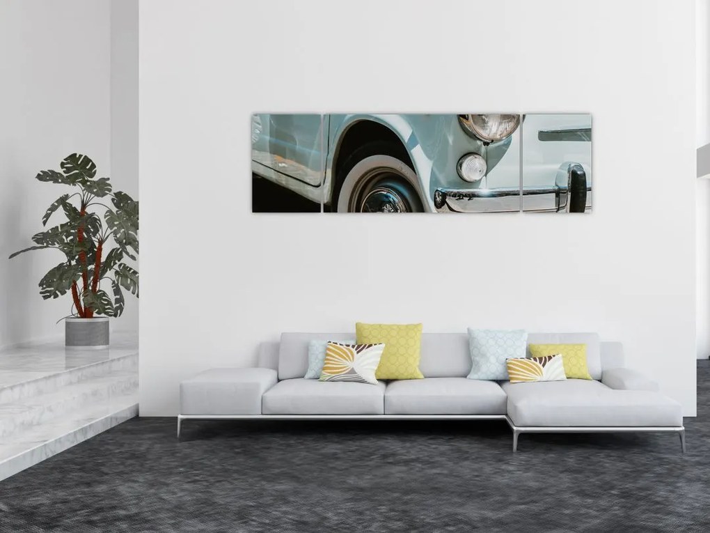 Obraz - Fiat retro samochód (170x50 cm)