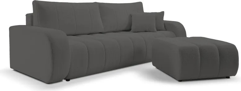 Sofa BALOO z funkcja spania i pojemnikiem CIEMNY SZARY LAMBI 12