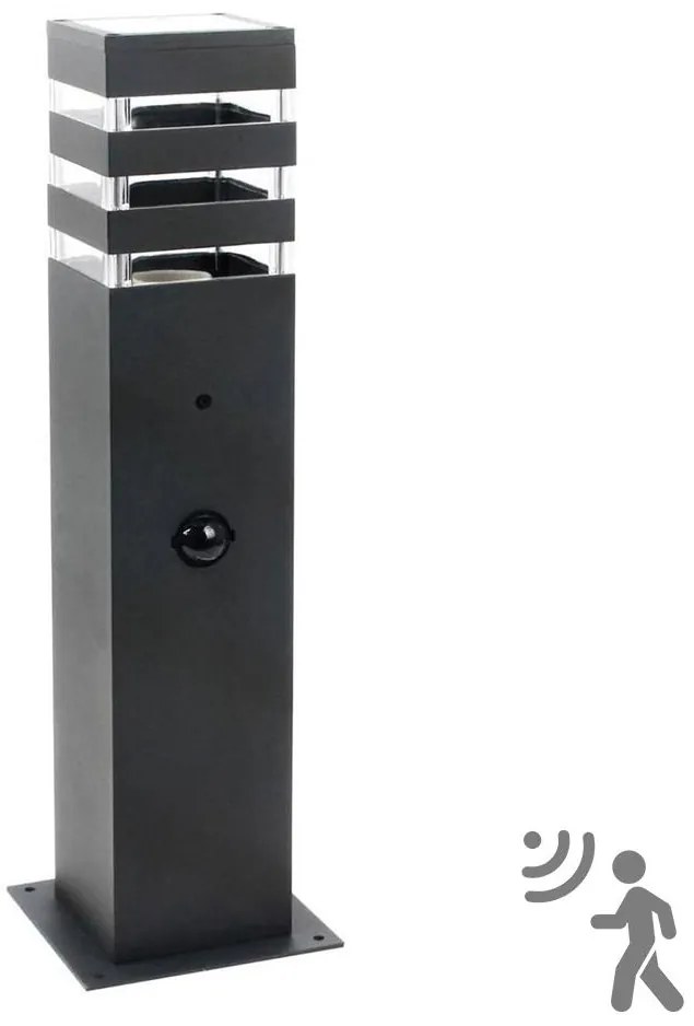 Lampa zewnętrzna TEKSAS 1xE27/12W/230V IP44 44 cm antracyt