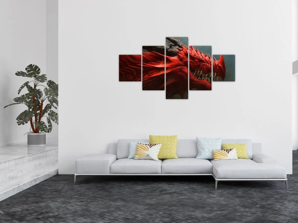 Obraz - Smok (125x70 cm)