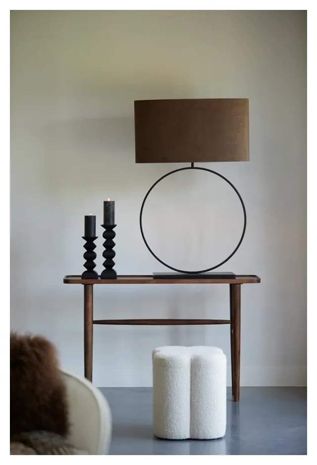 Brązowa konsola z litego drewna akacjowego 30x120 cm Qiano – Light &amp; Living