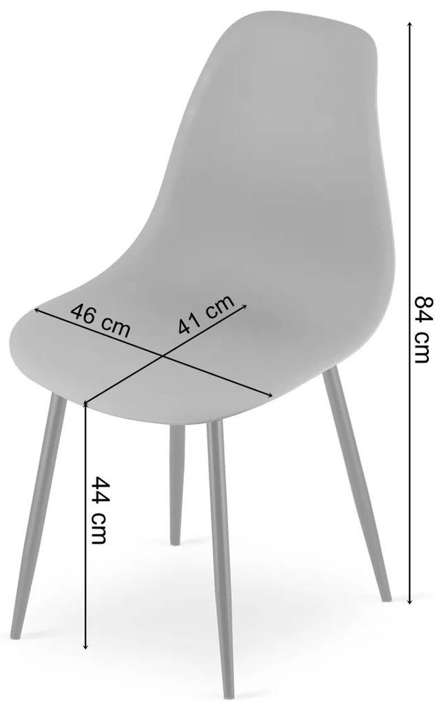 Białe krzesło OSAKA