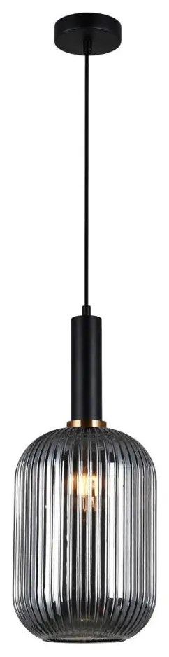 ITALUX PND-5588-1L-BK+SG - Lampa wisząca ANTIOLA 1xE27/40W/230V czarna