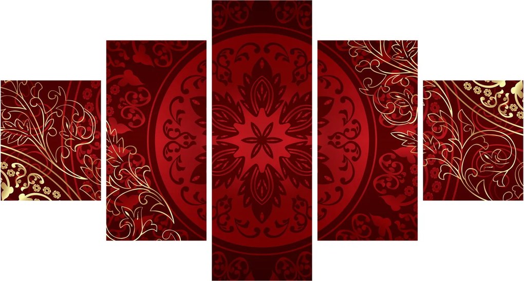 Obraz - Złote mandale (125x70 cm)
