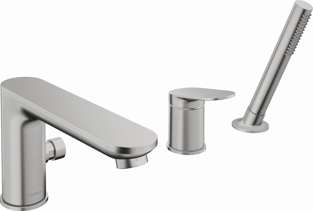 3-otworowa bateria wannowa Duravit Wave