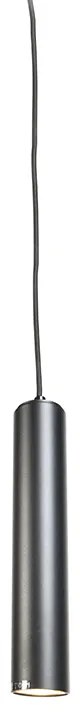 Designerska lampa wisząca czarna - Tuba Small Nowoczesny Oswietlenie wewnetrzne
