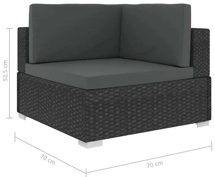 6-częściowy zestaw wypoczynkowy do ogrodu - Yantar