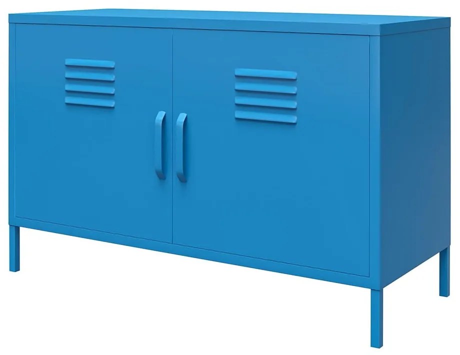 Niebieska metalowa szafka Novogratz Cache, 100x64 cm