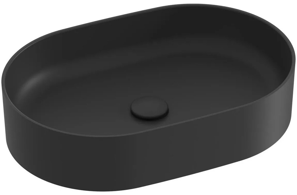 Ravak XJX0D155000 - Umywalka nablatowa CERAMIC SLIM 55x37 cm ceramika/czarna
