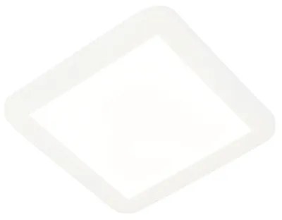 Plafon / Lampy sufitowe biały 22,5 cm z wbudowanym LED 3-stopniowy ściemniacz IP44 - Steve Nowoczesny Oswietlenie wewnetrzne