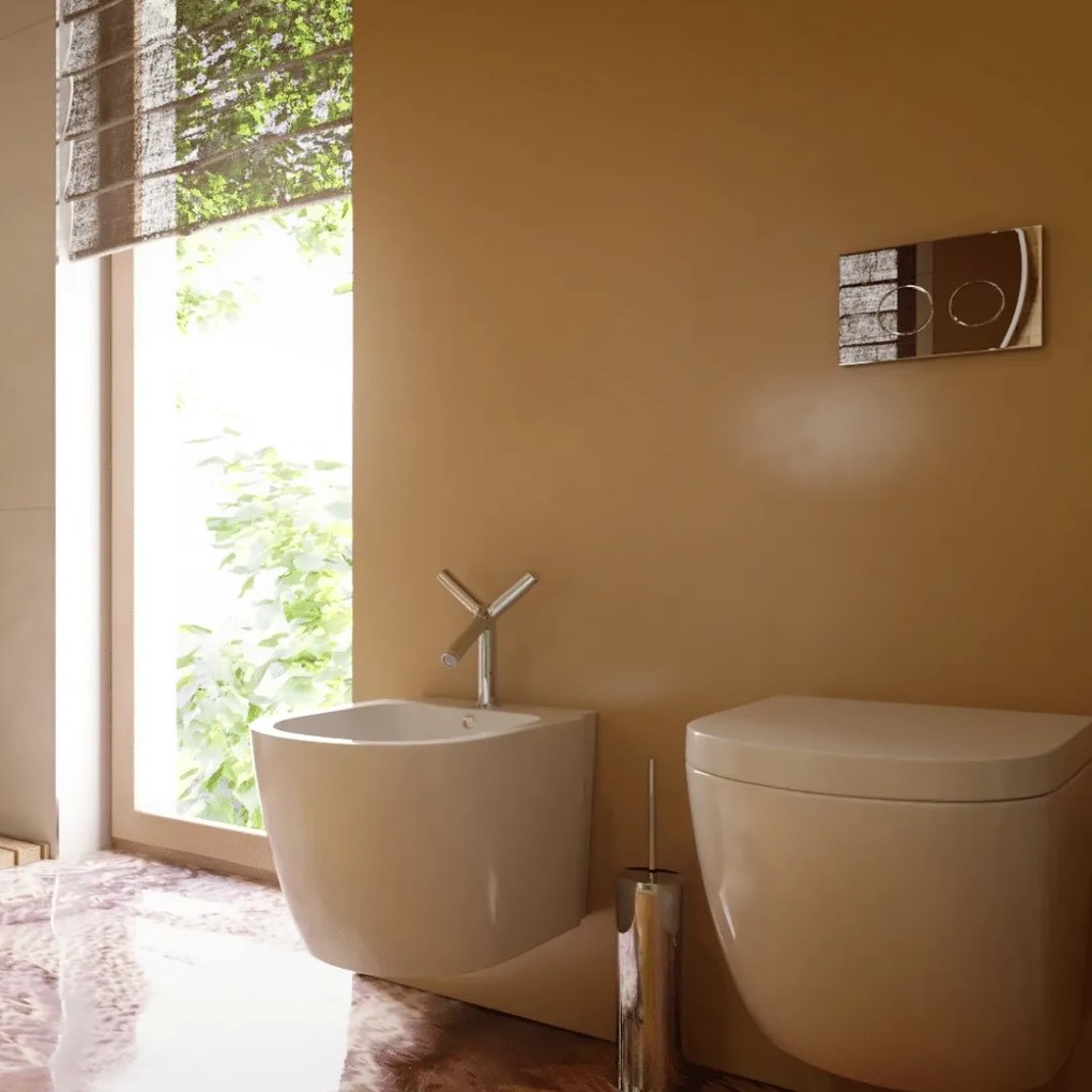 Miska WC wisząca biała LOCA z deską wolnoopadającą typu Duro