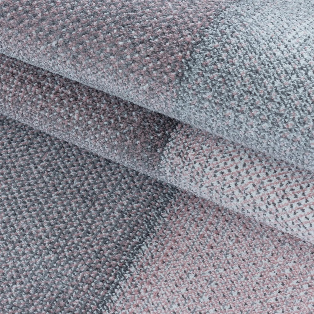 Dywan nowoczesny Ottawa kwadraty różowe pastelowe 160 cm x 230 cm