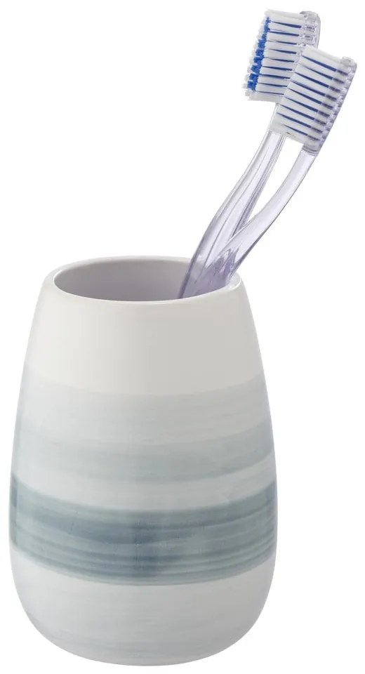 Biały ceramiczny kubek na szczoteczki do zębów Burgio – Wenko
