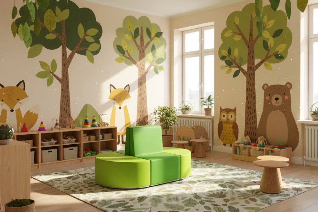 Siedzisko dla dzieci z pianki Tobo Junior z oparciem, prostokąt 40 cm