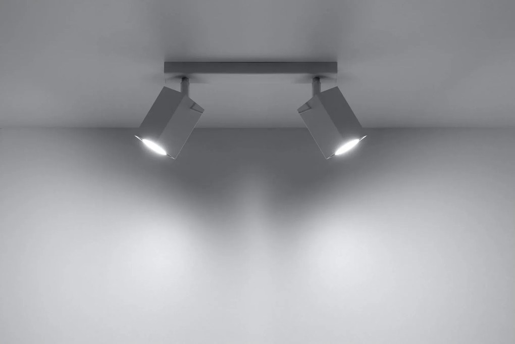Nowoczesny plafon LED E787-Rexi - biały