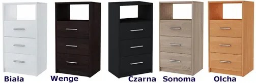 Wysoka komoda wenge E3-T38