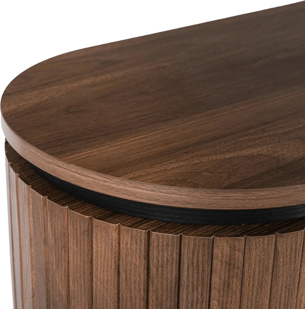 Szafka RTV do Salonu Trzydrzwiowa BECK 160 cm Orzech Nowoczesna