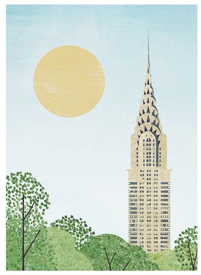 Plakat 30x40 cm Chrysler Building – Travelposter