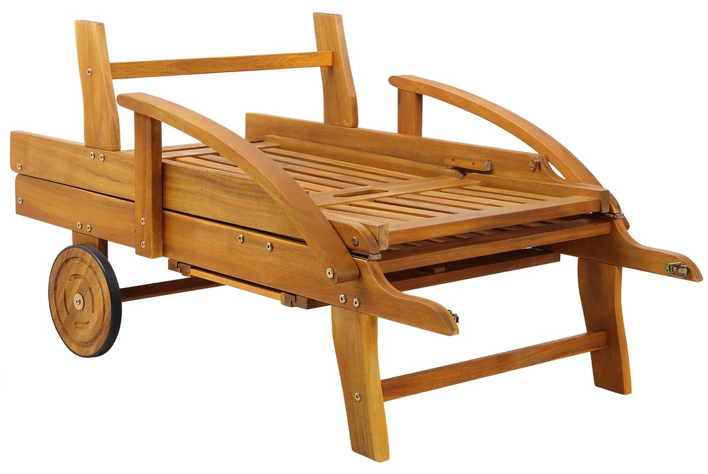 Leżak ogrodowy TAMI SUN, 195,5x69x85cm, naturalny brąz Jurhan