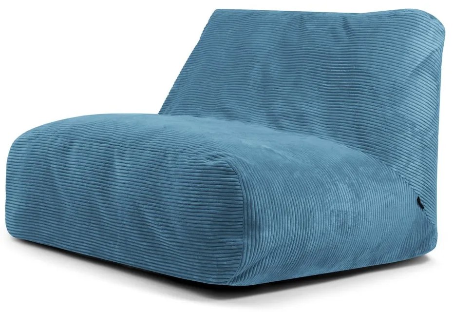Niebieski sztruksowy worek do siedzenia Sofa Tube – SLOWDOWN