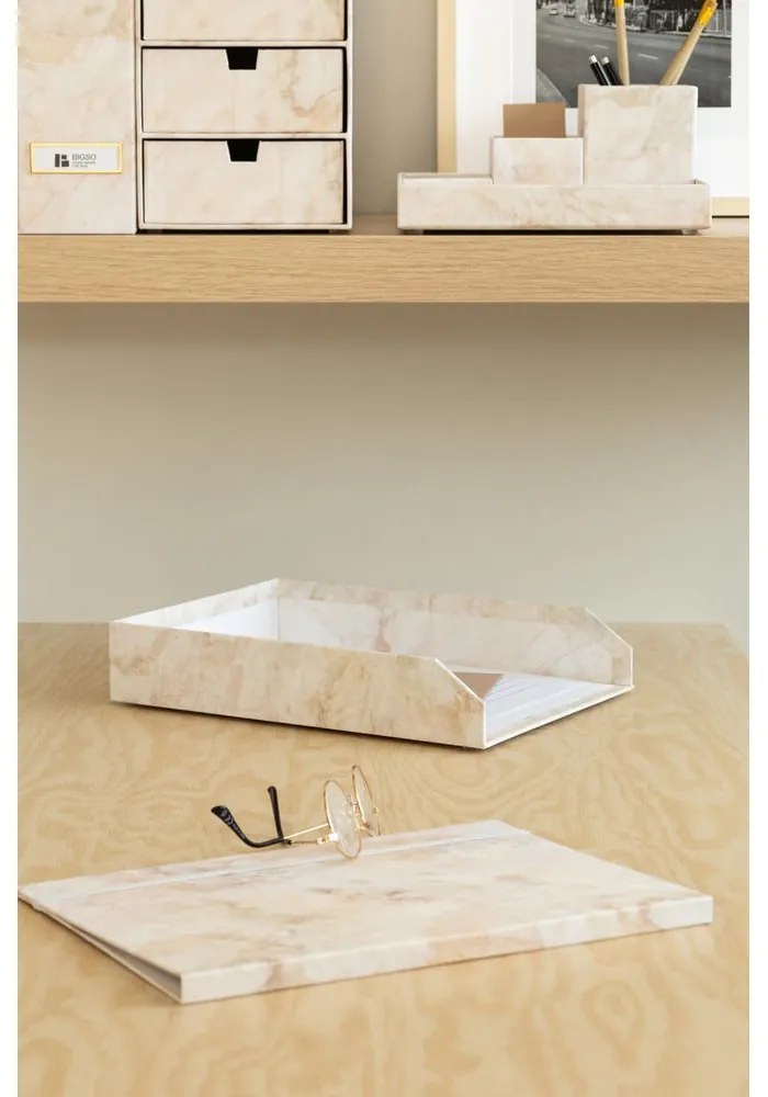 Kartonowe organizery zestaw 2 szt. na dokumenty Hakan Paper Laminate – Bigso