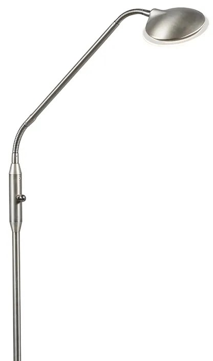 Nowoczesna stalowa lampa podłogowa z diodą LED - Eva