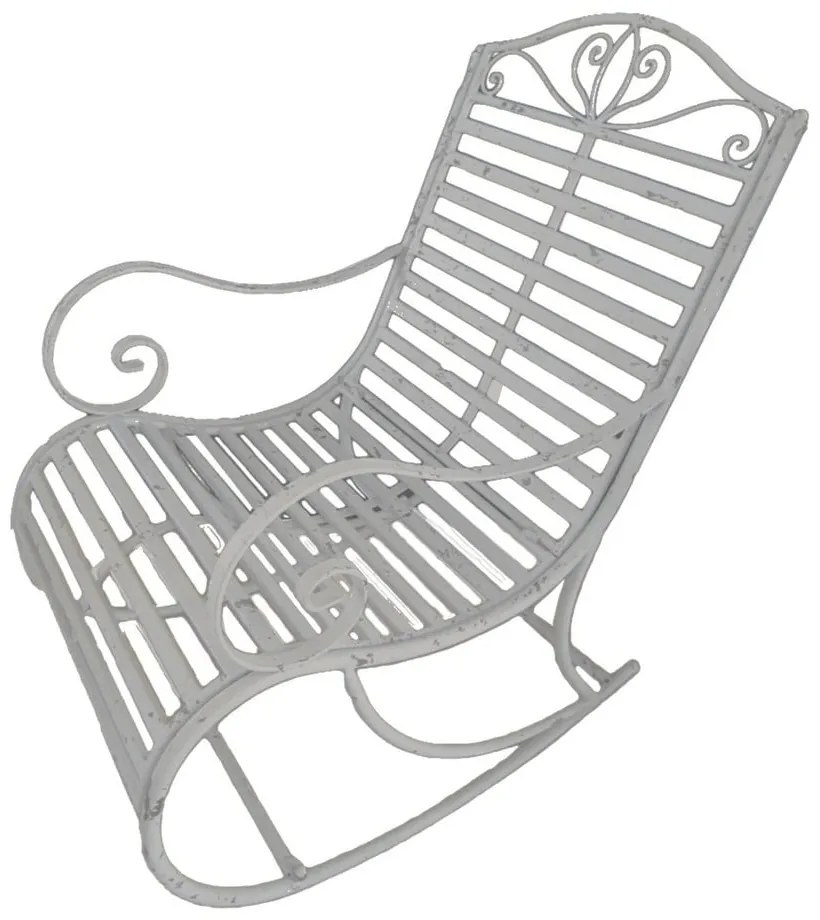 Biały metalowy fotel ogrodowy Tambo – Garden Pleasure