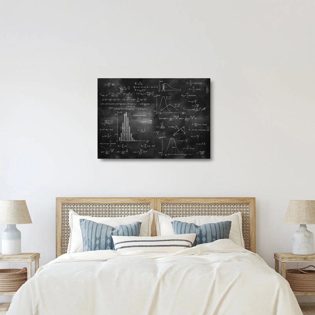 Obraz na szkle - Miłość do liczb (70x50 cm)