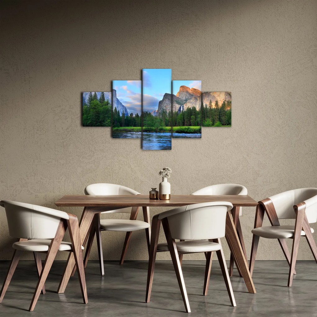 Obraz dzikiego górskiego krajobrazu (125x70 cm)
