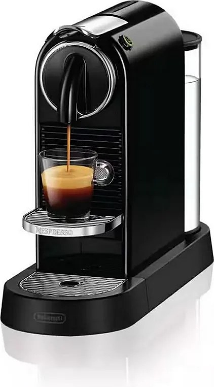 Ekspres do kawy Nespresso DeLonghi EN167.B CitiZ Czarny, 19 barów, Thermoblock 25s, Zbiornik 1L, Personalizowany