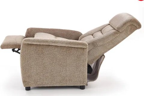 Rozkładany fotel wypoczynkowy z tkaniny Jordan