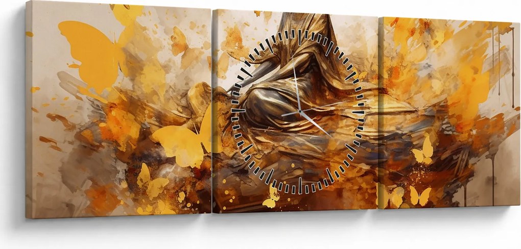Obraz - Uzdrowiciel (z zegarem) (90x30 cm)