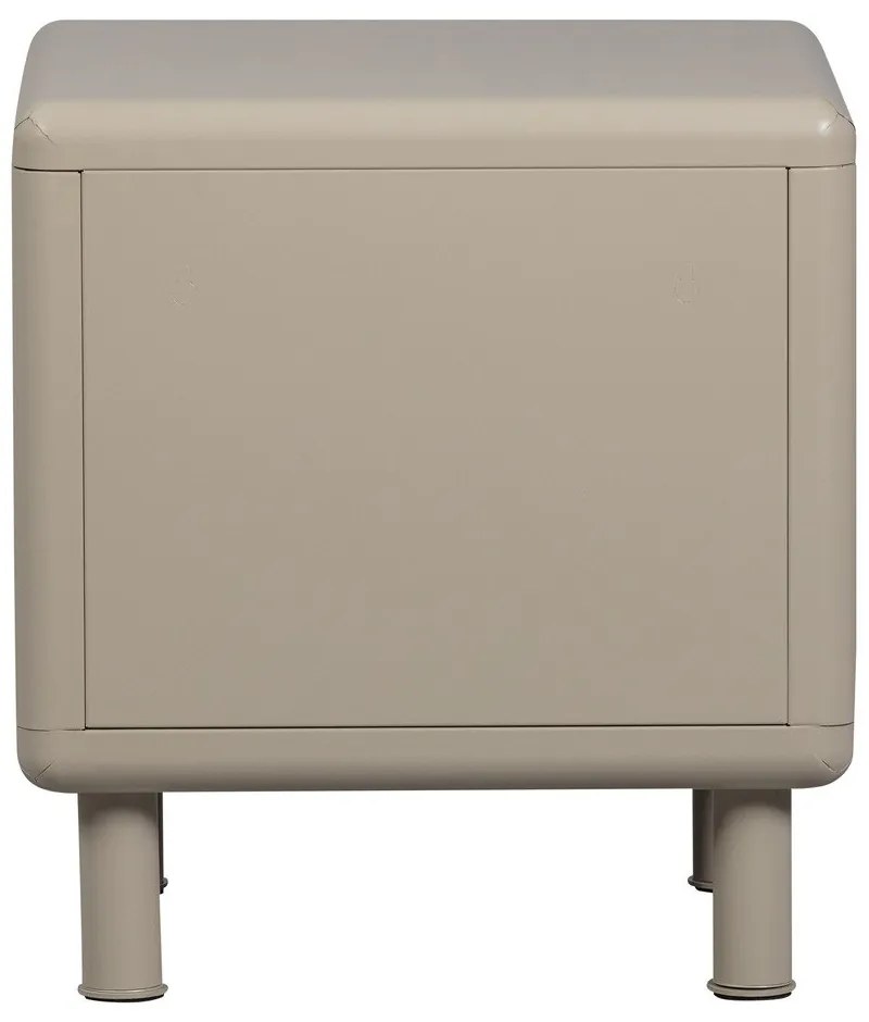 Beżowa metalowa szafka nocna Rune – WOOOD