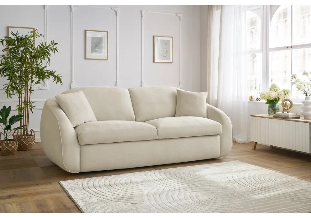 Beżowa rozkładana sofa 235 cm Cezanne – Bobochic Paris