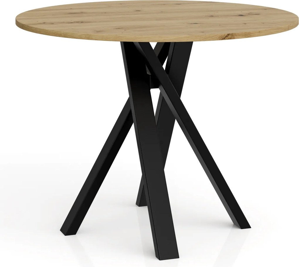 Stół do jadalni Ivo z okrągłym blatem 110 cm
