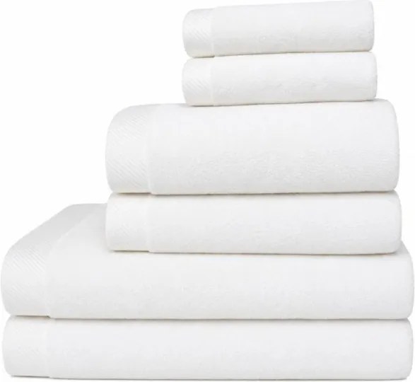 Zestaw promocyjny ręczników MICRO COTTON, 6 szt Biały