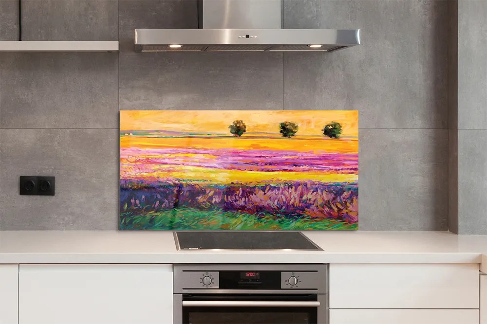 Szklany Panel Korony Drzew pod Niebem