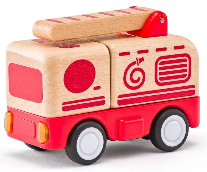 Woody Car strażak z dźwiękami i światłem, kołozamachowe