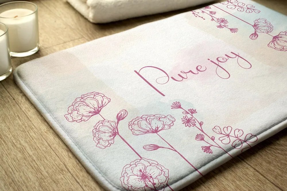 Dywanik łazienkowy Dywanik łazienkowy Kwiatowa kompozycja