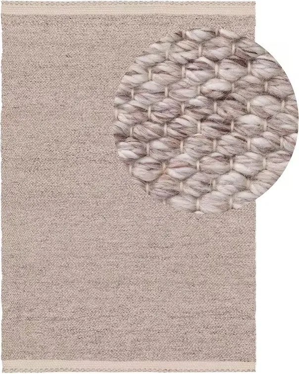 Ręcznie tkany beżowy dywan na taras Kiah