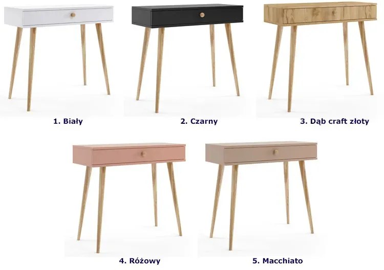 Minimalistyczna Toaletka Konsola Z Szufladą Macchiato B1-Z97
