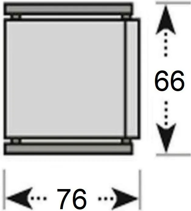 Doppler MANHATTAN - aluminiowe krzesło ogrodowe - Towar rozpakowany (N582)