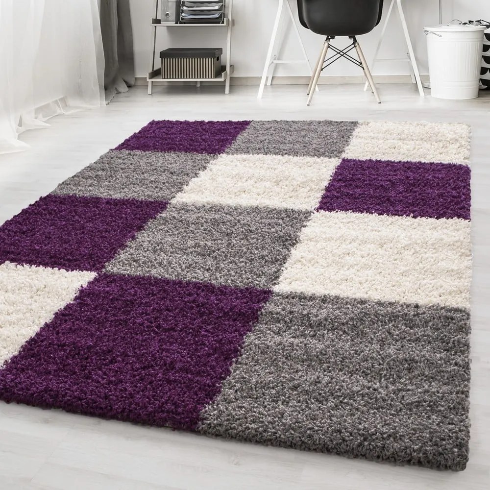 Fioletowo-szary dywan 80x150 cm Life – Ayyildiz Carpets
