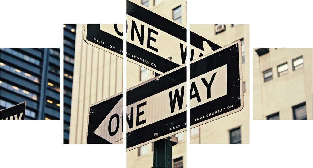 Obraz - New York ONE WAY (125x70 cm)